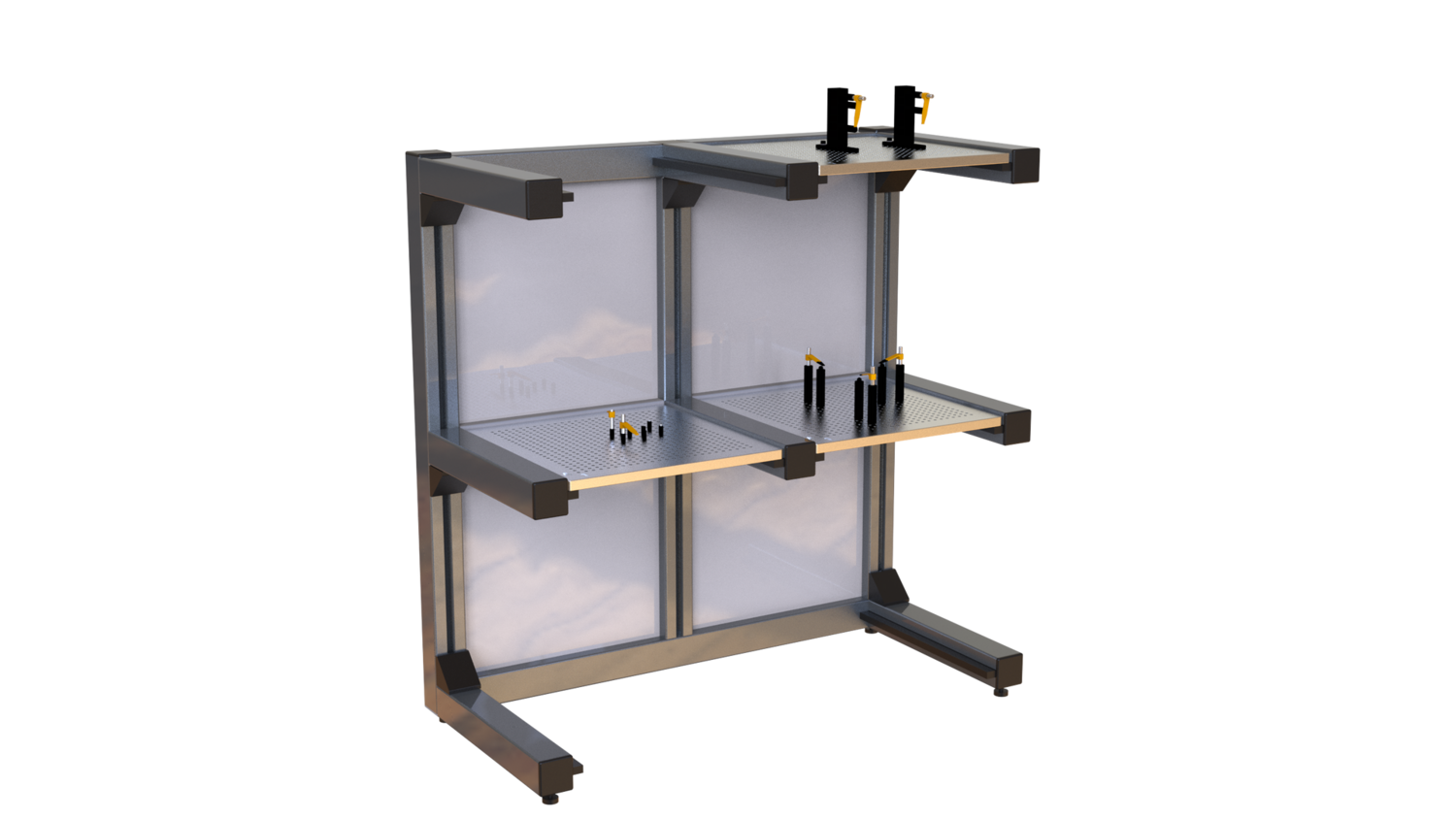 Fixture Plate Rack 4 Slots for 300 x 300 Plate
