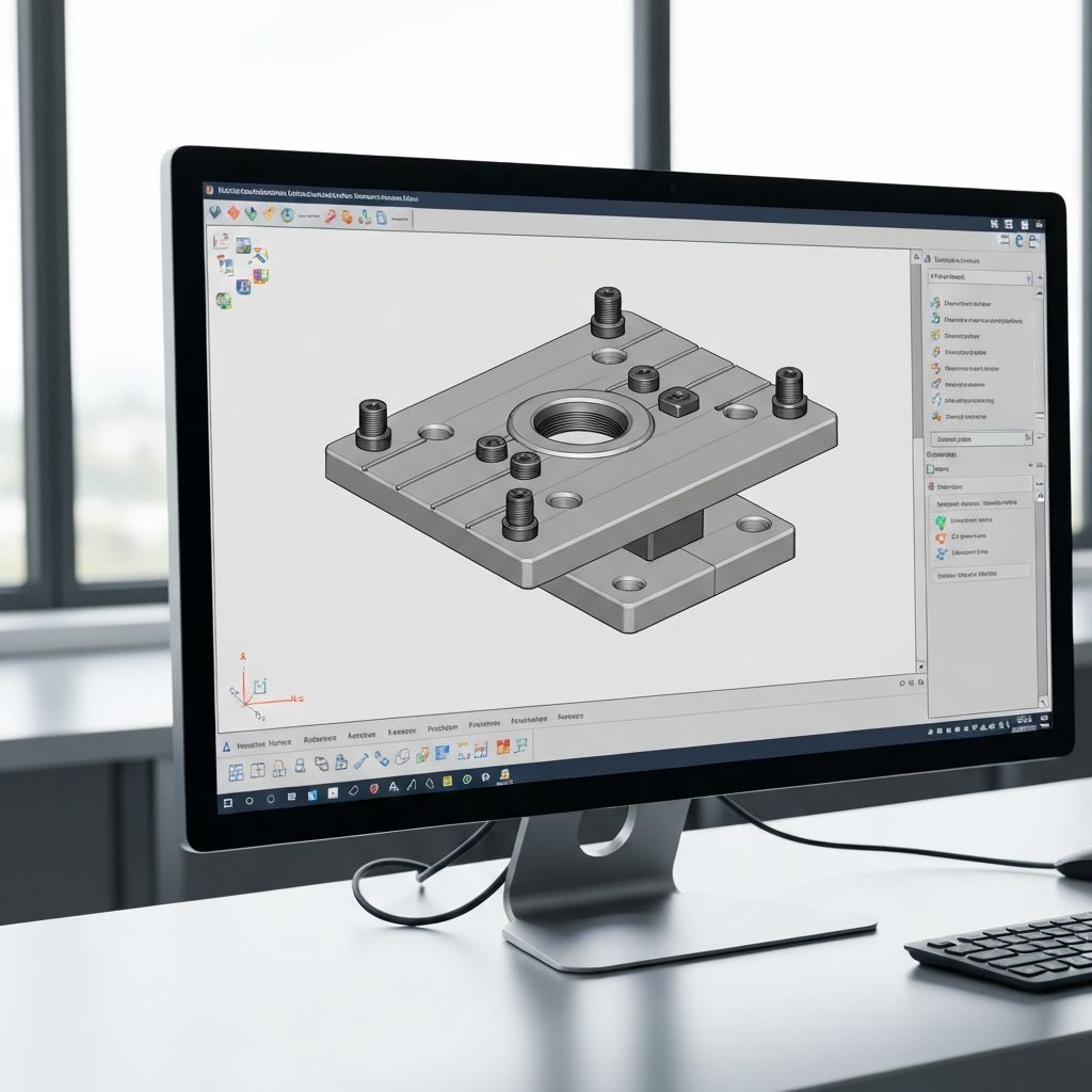 3D CAD fixture design process for bespoke CMM inspection fixtures